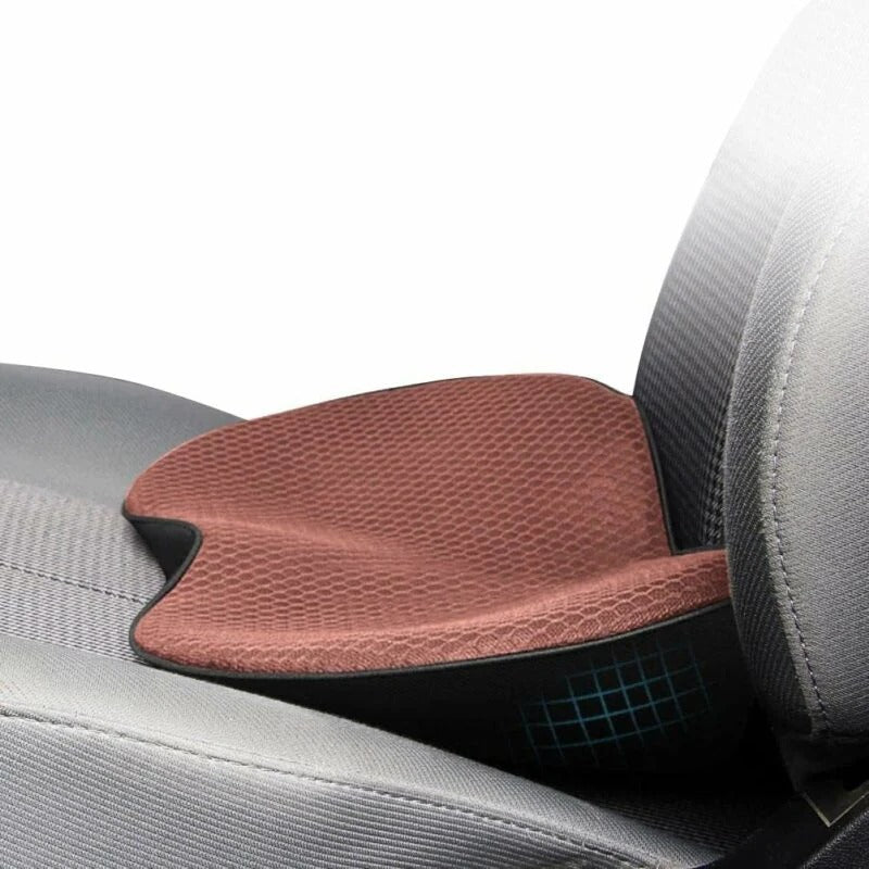 Car Seat Cushion with 3.5-Inch Height Boost and Contoured Memory Foam, Removable Cover