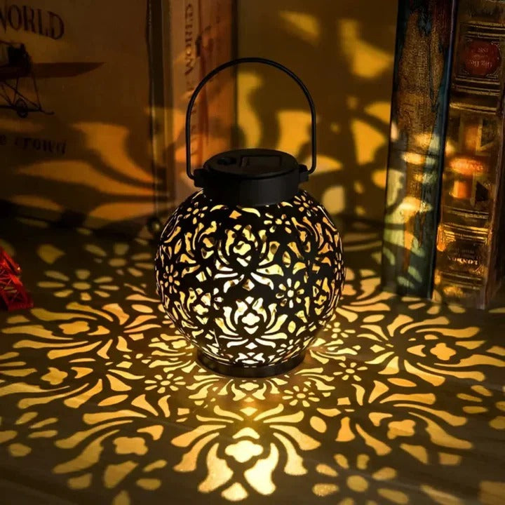 Solar LED Pendant Light with Remote Control and Adjustable Brightness, Weatherproof Design