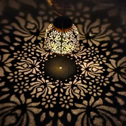 Solar LED Pendant Light with Remote Control and Adjustable Brightness, Weatherproof Design