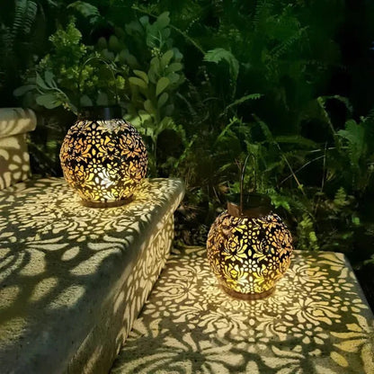 Solar LED Pendant Light with Remote Control and Adjustable Brightness, Weatherproof Design