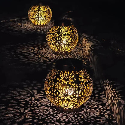 Solar LED Pendant Light with Remote Control and Adjustable Brightness, Weatherproof Design