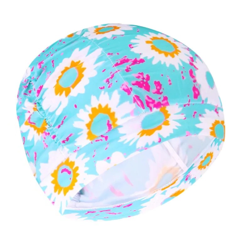 Turban Twist Swimming Cap with Stretchable Structure and Quick Drying Material
