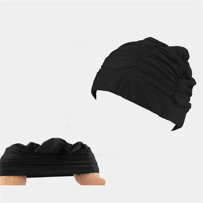Turban Twist Swimming Cap with Stretchable Structure and Quick Drying Material