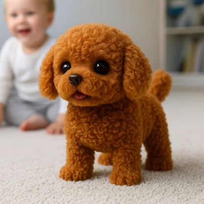 Walking Plush Puppy with Touch Sensors and Realistic Barking Sounds