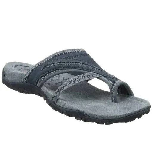 Women's Platform Sandals with Memory Foam and Contoured Arch Support, Breathable Outsole