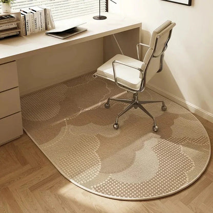 Chair Floor Mat with Low-Pile Surface and Non-Slip Backing for Hardwood Floors