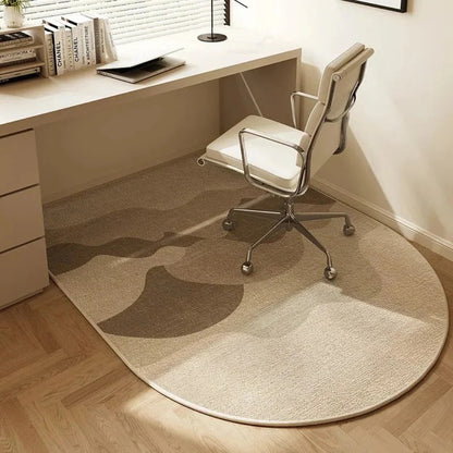 Chair Floor Mat with Low-Pile Surface and Non-Slip Backing for Hardwood Floors