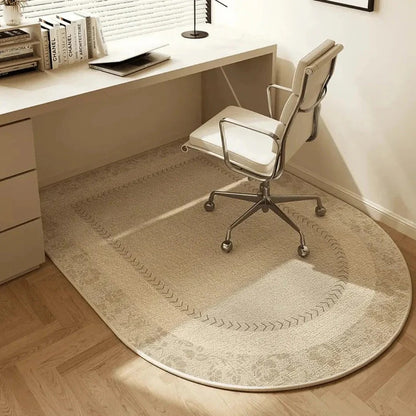 Chair Floor Mat with Low-Pile Surface and Non-Slip Backing for Hardwood Floors