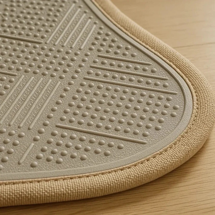 Chair Floor Mat with Low-Pile Surface and Non-Slip Backing for Hardwood Floors