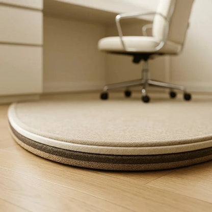 Chair Floor Mat with Low-Pile Surface and Non-Slip Backing for Hardwood Floors