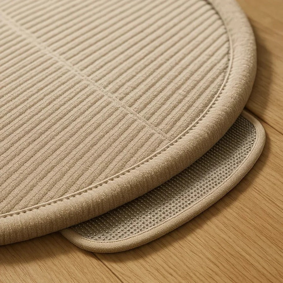 Chair Floor Mat with Low-Pile Surface and Non-Slip Backing for Hardwood Floors