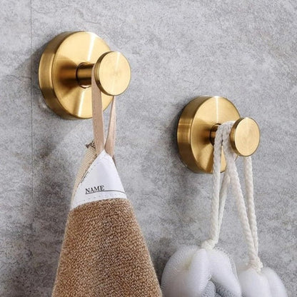 Suction Cup Wall Hooks with Twist Lock Mechanism, 10 Pound Capacity Set of 2