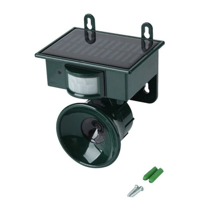 Solar Motion Sensor Bird Repeller with Predator Sound and Adjustable Frequency