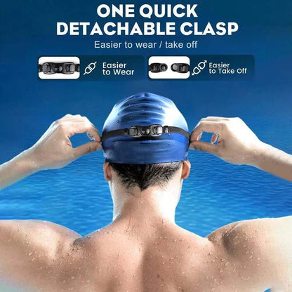 Swimming Goggles with Anti-Fog Polycarbonate Lenses and Silicone Seals