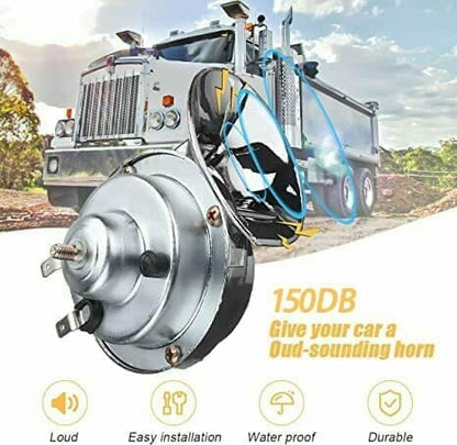 300dB Train Horn with Built-in Compressor and Universal Vehicle Mount