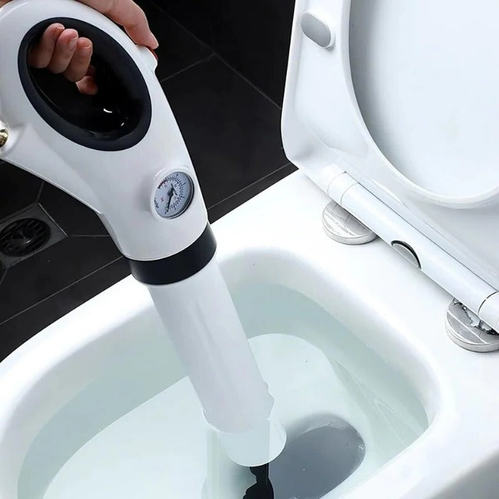 Air Pressure Drain Unblocker with Pump Trigger and Rubber Cup Seal