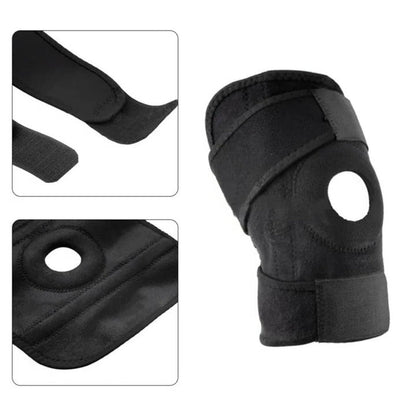 Compression Knee Brace with Dual Side Stabilizers and Adjustable Straps, Neoprene Cushioned Support
