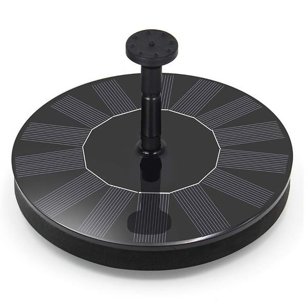 Solar Floating Water Pump with Four Nozzle Attachments for Birdbaths and Ponds