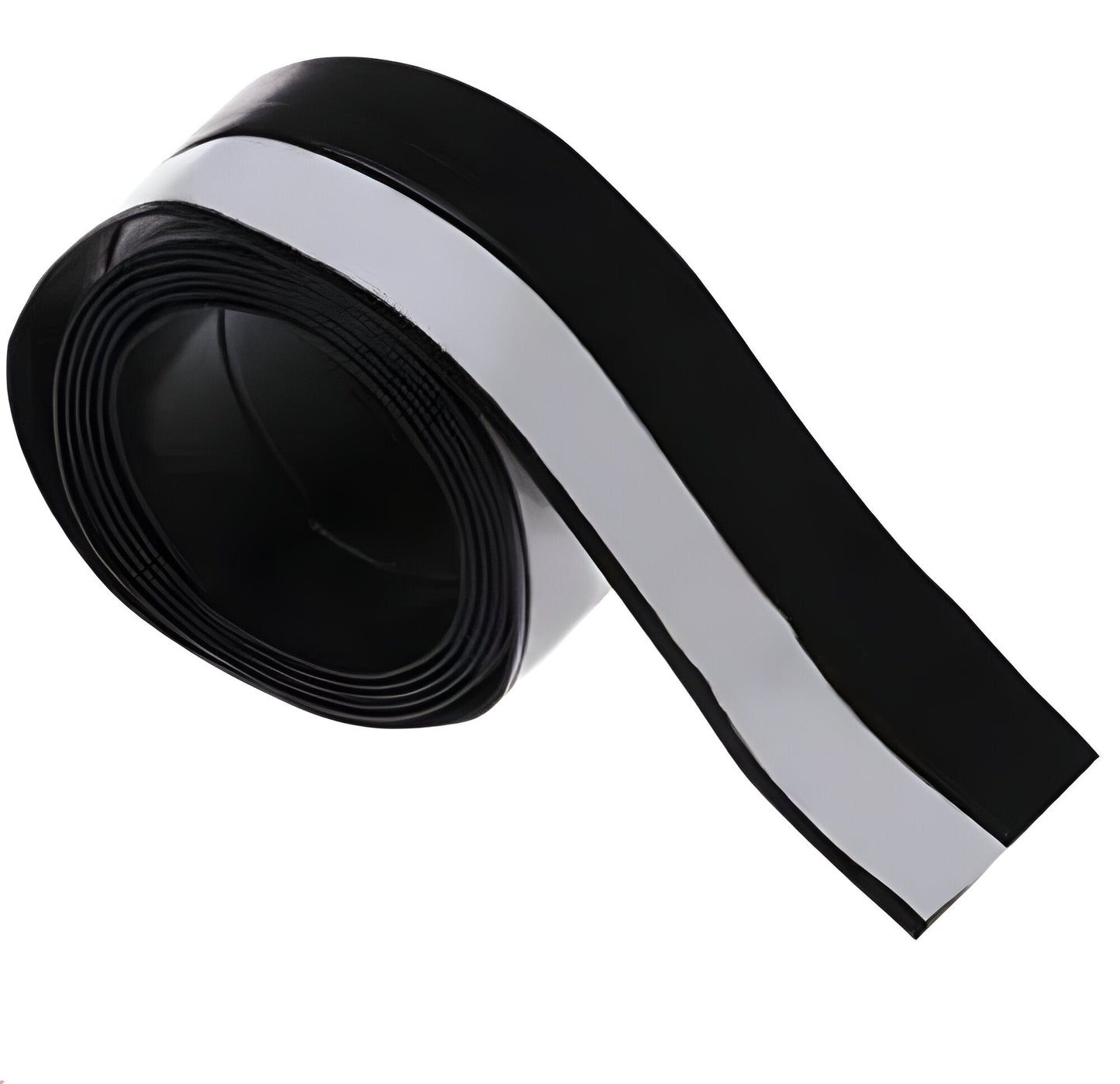Transparent Door Seal Strip with Flexible Polymer and Self-Adhesive Backing, 196.85 Inches