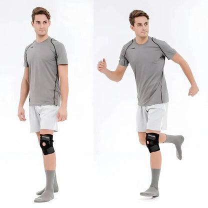 Compression Knee Brace with Dual Side Stabilizers and Adjustable Straps, Neoprene Cushioned Support