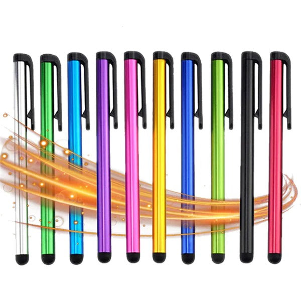Touch Screen Stylus Pen Set with Soft Rubber Tips and Aluminum Body, 10 Pack