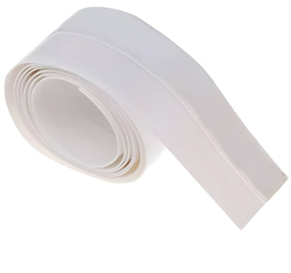 Transparent Door Seal Strip with Flexible Polymer and Self-Adhesive Backing, 196.85 Inches