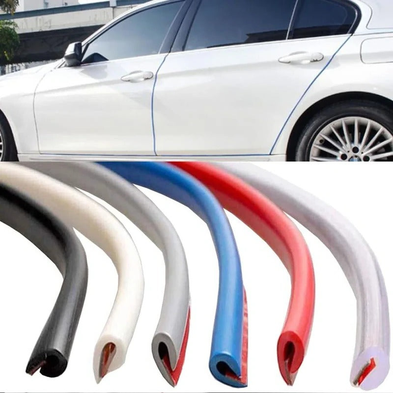 Door Edge Protector Strip with U-Shaped Channel and Heat Activation, 16.4ft