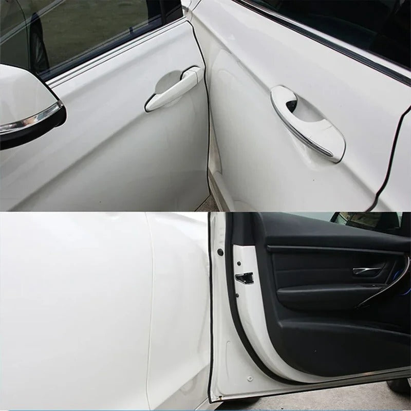 Door Edge Protector Strip with U-Shaped Channel and Heat Activation, 16.4ft