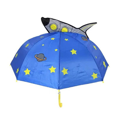 Children's Manual Umbrella with 26-28in Rainbow Canopy and Lightweight Design
