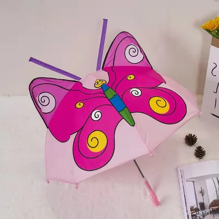 Children's Manual Umbrella with 26-28in Rainbow Canopy and Lightweight Design