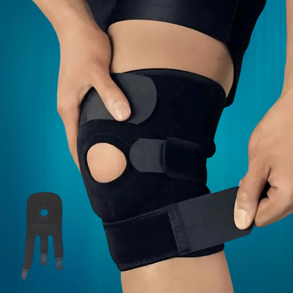 Compression Knee Brace with Dual Side Stabilizers and Adjustable Straps, Neoprene Cushioned Support