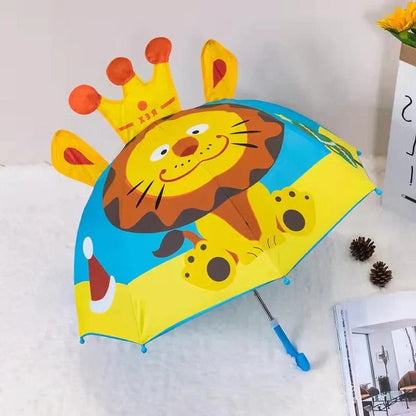 Children's Manual Umbrella with 26-28in Rainbow Canopy and Lightweight Design