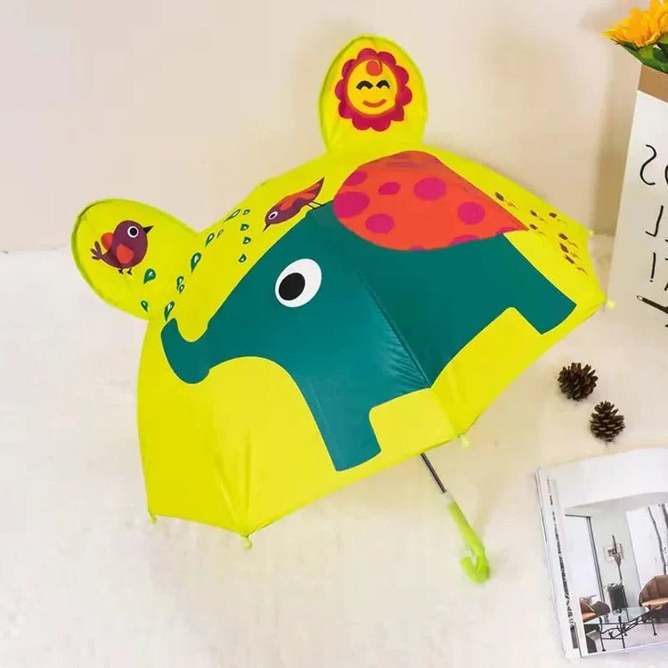 Children's Manual Umbrella with 26-28in Rainbow Canopy and Lightweight Design