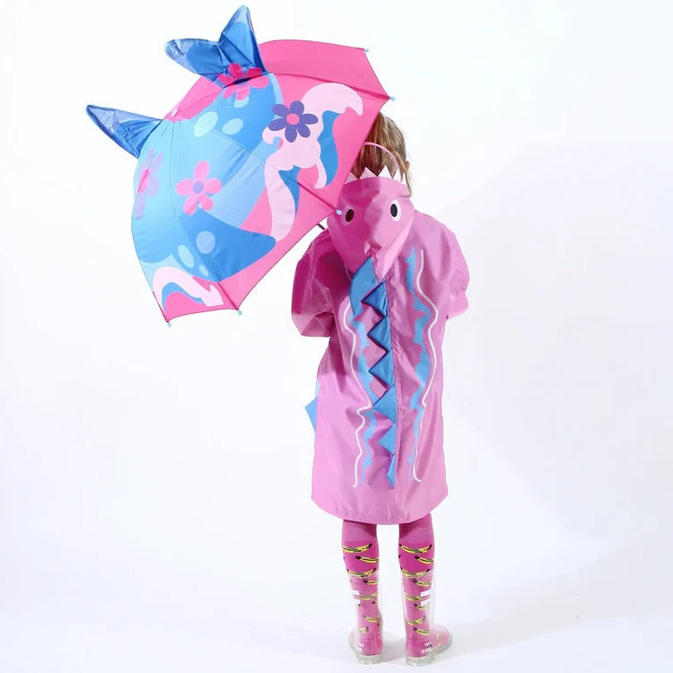 Children's Manual Umbrella with 26-28in Rainbow Canopy and Lightweight Design