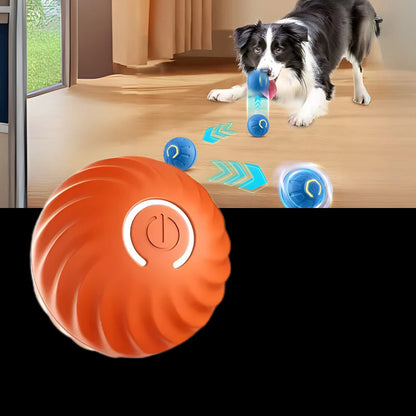 Self Rolling Dog Ball with Obstacle Avoidance and Rechargeable Battery