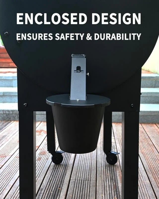 Grill Grease Collector with Reusable Liner and Fitted Lid for 1.6in Square Spouts