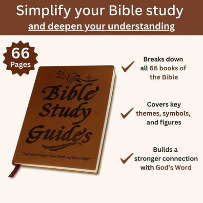 Bible Study Journal with 66 Book Summaries and Reflection Pages, A5 Portable Format