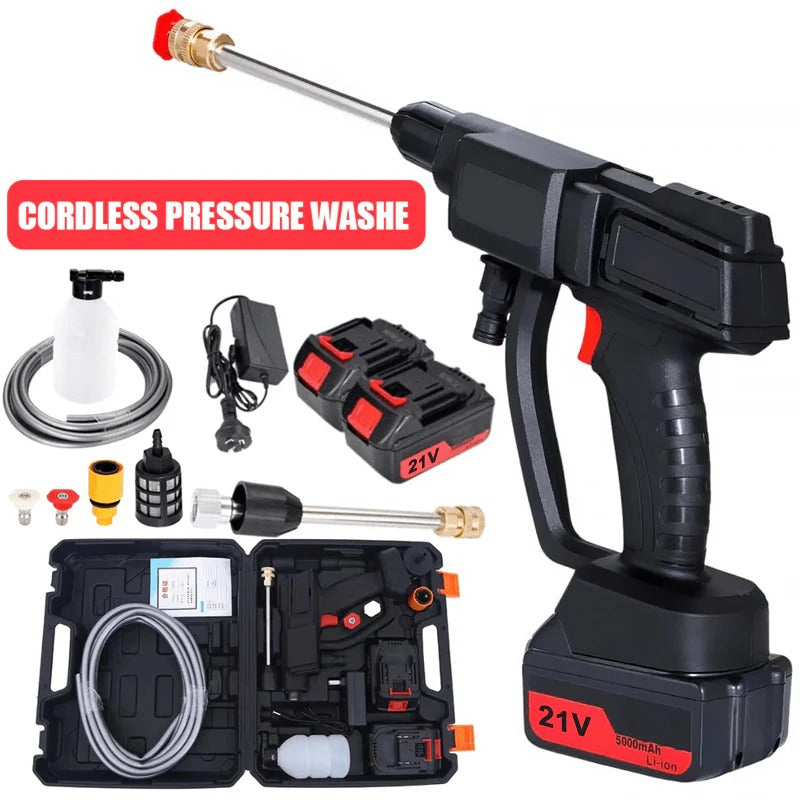 Portable Handheld Pressure Washer with Rechargeable Battery and 12000 RPM Motor