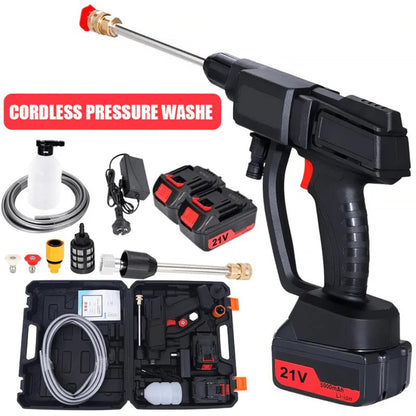 Portable Handheld Pressure Washer with Rechargeable Battery and 12000 RPM Motor