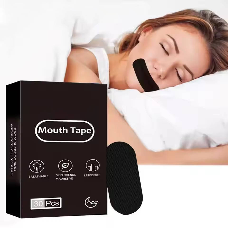 Nasal Breathing Strips with Bamboo Charcoal Fiber and Hypoallergenic Adhesive