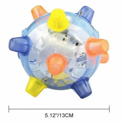 Interactive Jumping Ball for Dogs with LED Lights and Sound Activation