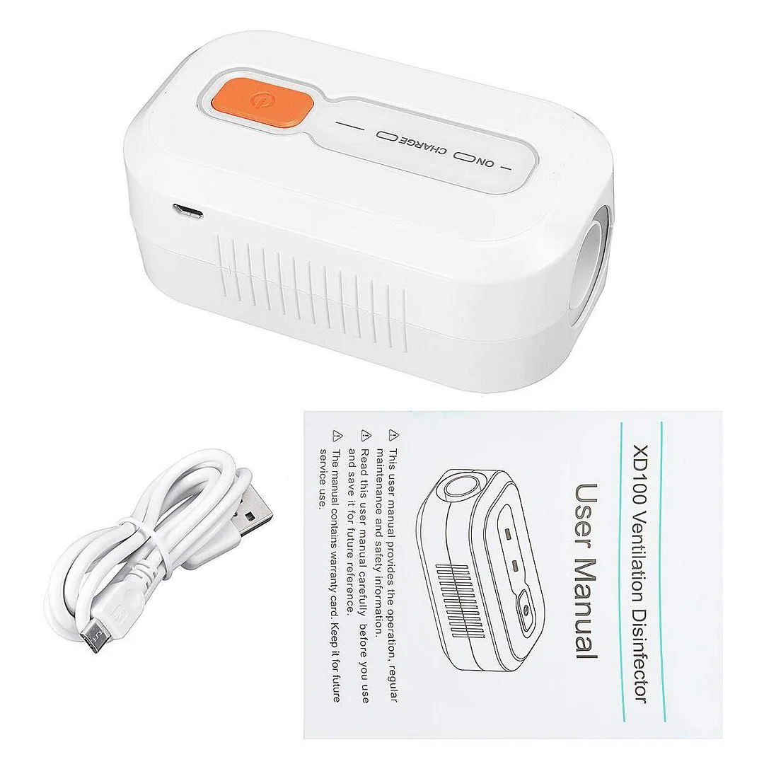 Automated CPAP Sanitizer with Activated Oxygen and Rechargeable Battery