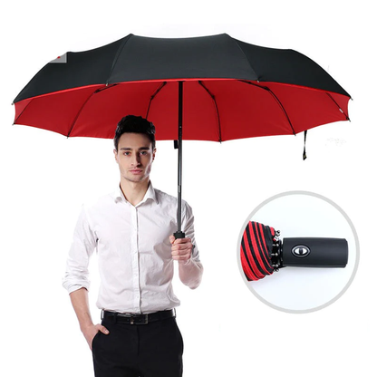 Compact Windproof Umbrella with Reinforced Fiberglass Frame and Quick-Dry Canopy