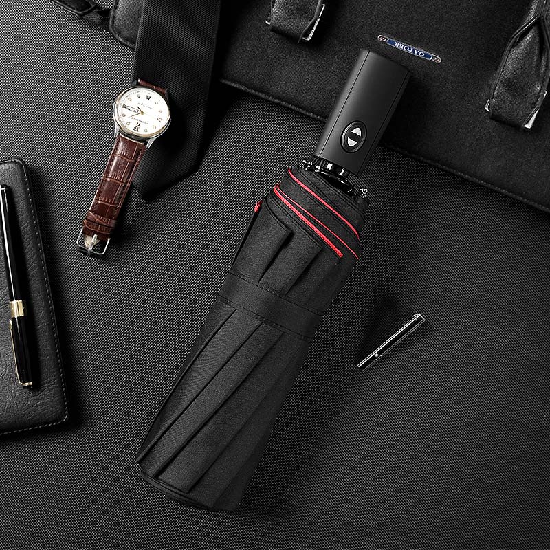 Compact Travel Umbrella with Windproof Frame and One-Hand Automatic Open
