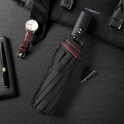 Compact Travel Umbrella with Windproof Frame and One-Hand Automatic Open