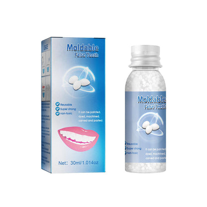 Moldable Tooth Repair Kit with Heat-Activated Polymer and Cold Setting
