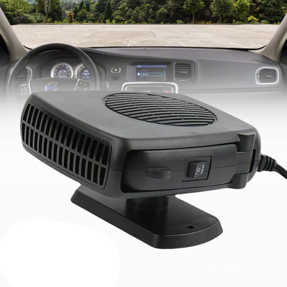 Portable Ceramic Car Heater with Dual Heat and Fan Modes, 150-300W