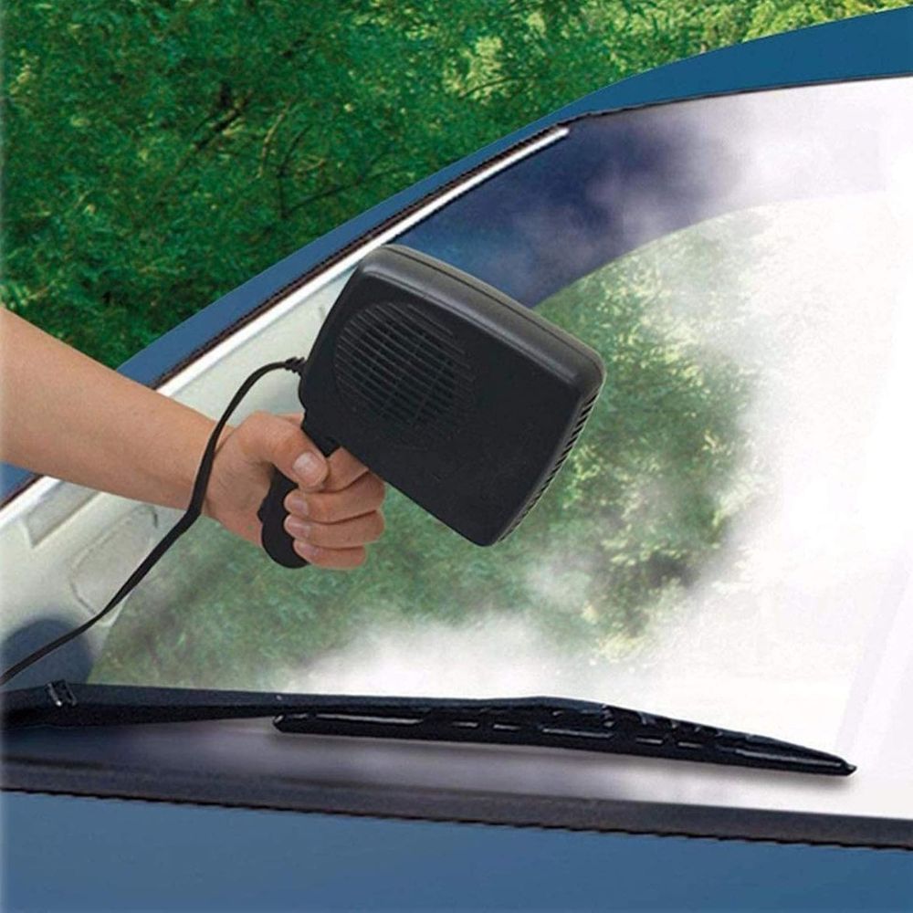 Portable Ceramic Car Heater with Dual Heat and Fan Modes, 150-300W