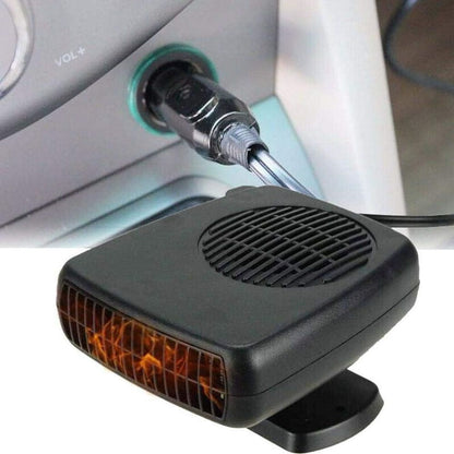 Portable Ceramic Car Heater with Dual Heat and Fan Modes, 150-300W