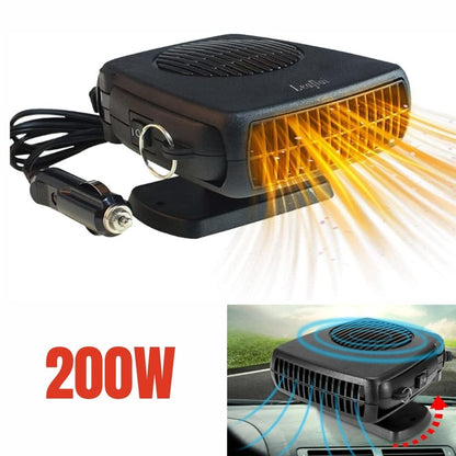 Portable Ceramic Car Heater with Dual Heat and Fan Modes, 150-300W